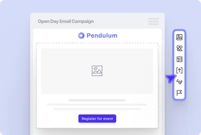 Screenshot of Beamery product - modular email builder to easily build nurture emails to candidates