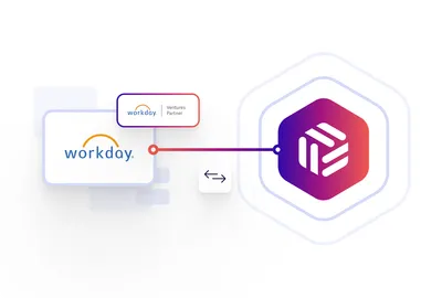 Product image of Beamery showcasing bi-directional data sync with Workday