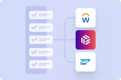 Illustration - Skills to SAP SuccessFactors, Workday, and Beamery